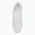 Calvin Klein Damen Schuhe HW0HW02574 Runner Lace Up Mono Pu Triple Bright White 5