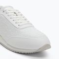 Calvin Klein Damen Schuhe HW0HW02574 Runner Lace Up Mono Pu Triple Bright White 7