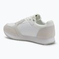 Calvin Klein Damenschuhe YW0YW01644 Runner Laceup Sock Mg Nylon Mix Bright White/Black 3