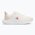 Calvin Klein Damen Schuhe YW0YW01851 Eva Runner L-Up Mix Mesh Logo Ck hell weiß/schwarz 2