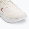 Calvin Klein Damen Schuhe YW0YW01851 Eva Runner L-Up Mix Mesh Logo Ck hell weiß/schwarz 7