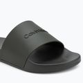 Calvin Klein Herren Flip-Flops HM0HM00455 Pool Slide Rubber dark olive 7
