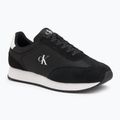 Calvin Klein Herrenschuhe YM0YM01325 Retro Runner Lace Up Ny-Su Schwarz/Weiß