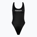 Calvin Klein Scoop Back One Piece Badeanzug für Frauen Schwarz