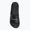Calvin Klein Herren Flip-Flops HM0HM00455 Pool Slide Rubber schwarz 5