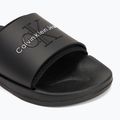 Herren Calvin Klein YM0YM00361 Slide Gummi Neopren Monologo schwarz Flip-Flops 7