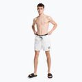Herren Calvin Klein Medium Double Waistband Swim Shorts weiß 6