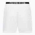 Herren Calvin Klein Medium Double Waistband Swim Shorts weiß 2