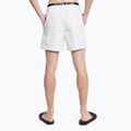 Herren Calvin Klein Medium Double Waistband Swim Shorts weiß 7