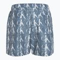 Herren Calvin Klein Medium Drawstring Print Schwimmen Shorts blau 2