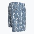 Herren Calvin Klein Medium Drawstring Print Schwimmen Shorts blau 3