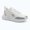 Damen Schuhe Calvin Klein Eva Runner Low Lace Mix Ml Wn hell weiß/silber