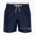 Herren Calvin Klein Medium Double WB Signatur navy swim shorts