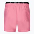 Herren Calvin Klein Medium Double WB Beutel rosa swim shorts 2