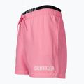 Herren Calvin Klein Medium Double WB Beutel rosa swim shorts 3