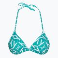 Calvin Klein Triangle-RP Print Monogramm blaues Badeanzug-Top