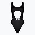 Einteiliger Badeanzug Calvin Klein Cut Out One Piece-RP schwarz