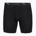 Herrenboxershorts Cotton Long 2 pack black 2