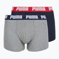Herren-Boxershorts PUMA Everyday Basic 2 pairs navy/grey