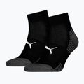 Socken PUMA Sport Cushioned Quarter 2 pairs black