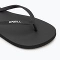 Women's O'Neill Profile Small Logo Flip Flops schwarz aus 7