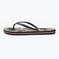 Women's O'Neill Profile Graphic schwarz tropische Blume Flip Flops 10