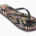 Women's O'Neill Profile Graphic schwarz tropische Blume Flip Flops 11