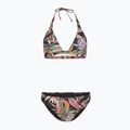 Zweiteiliger Damen-Badeanzug O'Neill Marga Rita Bikini schwarz tropische Blume