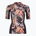 Damen-Badeshirt O'Neill Anglet Skin SS schwarz tropische Blume