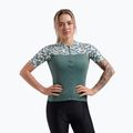 Fahrradtrikot Damen Rogelli Essential Graphic mint/yellow