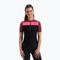 Radtrikot Damen Rogelli Core Block W black/bordeaux/pink