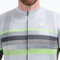 Herren-Fahrradtrikot Rogelli Hero II grey/lime 3