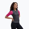 Damen-Fahrradtrikot Rogelli Fast ebony/pink/coral