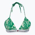 Tommy Hilfiger Triangle Fixed Foam Print Badeanzug Top vinted tropischen olympischen grün