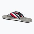 Herren Tommy Hilfiger Corporate Beach Sandale antiksilberne Flip Flops 3