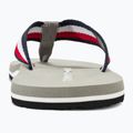 Herren Tommy Hilfiger Corporate Beach Sandale antiksilberne Flip Flops 6