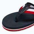 Herren Tommy Hilfiger Corporate Beach Sandale Wüste Himmel Flip Flops 7