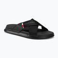 Tommy Hilfiger Comfort Criss Cross Beach Sandale für Herren schwarz