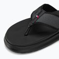 Tommy Hilfiger Comfort Toe Post Beach Sandale für Herren schwarz 7