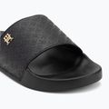 Badeschlappen Schlappen Damen Tommy Hilfiger Monogram Poolside black 7