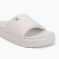 Badeschlappen Schlappen Damen Tommy Hilfiger Platform Monogram Poolslide ancient white 7