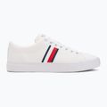 Tommy Hilfiger Herren Turnschuhe Th Hi Vulc Low Core Stripes Mesh YBS weiß 2