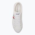 Tommy Hilfiger Herren Turnschuhe Th Hi Vulc Low Core Stripes Mesh YBS weiß 5