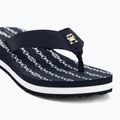 Flip-Flops Damen Tommy Hilfiger Im Th Chainprint Midwedge Sandal space blue 7