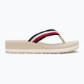 Flip-Flops Damen Tommy Hilfiger Corp Mid Wedge Beach Sandal muslin 2