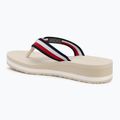 Flip-Flops Damen Tommy Hilfiger Corp Mid Wedge Beach Sandal muslin 3