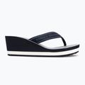 Flip-Flops Damen Tommy Hilfiger Stripes Wedge Beach Sandal space blue 2