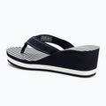 Flip-Flops Damen Tommy Hilfiger Stripes Wedge Beach Sandal space blue 3