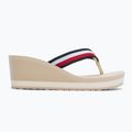 Flip-Flops Damen Tommy Hilfiger Corporate Wedge Beach Sandal muslin 2