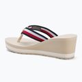 Flip-Flops Damen Tommy Hilfiger Corporate Wedge Beach Sandal muslin 3